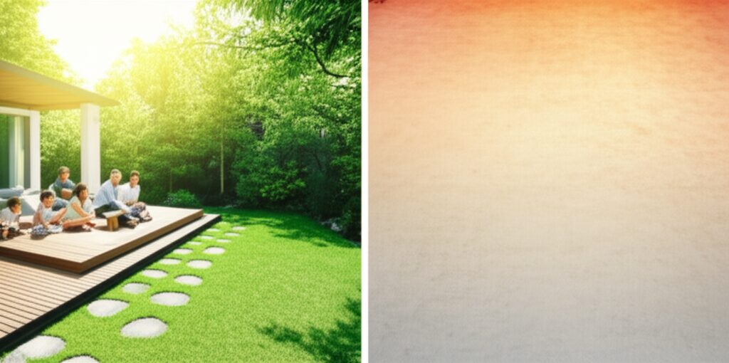 意外と見落としがち？地面の照り返し対策で涼しさをプラス