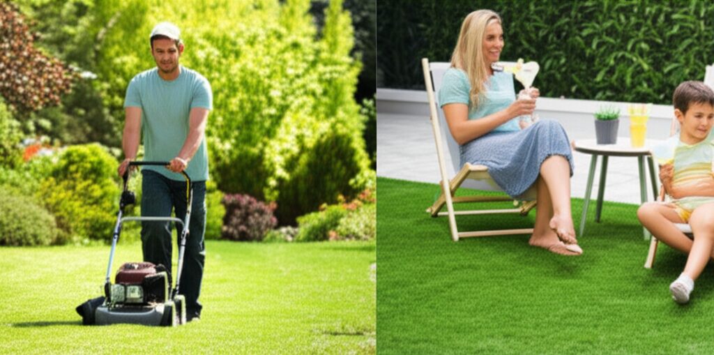 【徹底比較②】お手入れの手間は？芝刈り・水やり・雑草対策